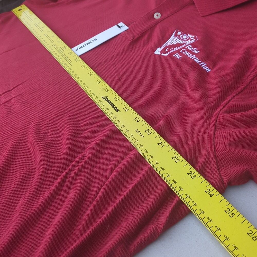 Sonoma Mens Everyday Polo Size Large Red NWT - Picture 9 of 11